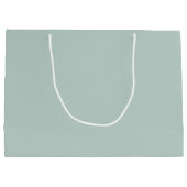 ブエレガントリパーソナライズされたデズメイドのモノグラムと名前 ラージペーパーバッグ (裏面)