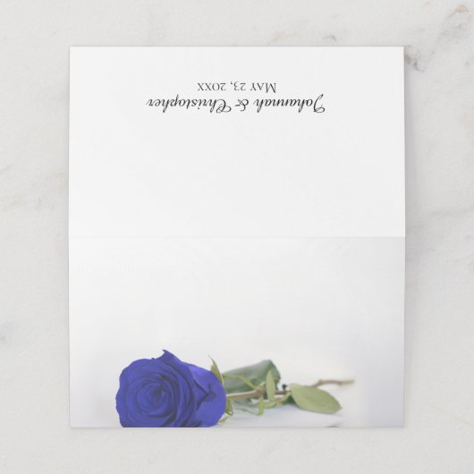 ブエレガントル王室のバラ空白のDIYプリント結婚ズ プレイスカード (外部開封)