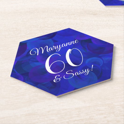 ブエレガントル60歳とサッシーの誕生日パーティー ペーパーコースター (アングル)