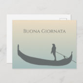 ブオナジョルナタイタリアンゴンドラ(VOA GONDER AT SUNSET) ポストカード (正面/裏面)