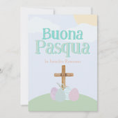 ブオナパイタリアンスクアパステルイースターエッグアンドクロス シーズンカード (正面)