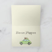 ブオナパスカイタリアンイースターレトロフィアット500ホリデイ シーズンカード (内部)