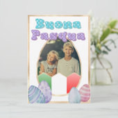 ブオナパスカイタリアンハッピーイースターカスタム写真 シーズンカード (スタンド正面)
