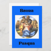 ブオナパスカイタリアンハッピーイースターグリーティングカード シーズンカード (正面/裏面)