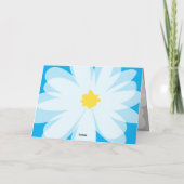 ブオナパスカハッピーイースターかわいらしフラワーグリーティング カード (裏面)