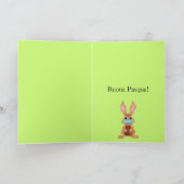 ブオナパスクアイースターイタリアン顔マスクバニー シーズンカード (内部)