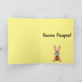 ブオナパスクアイースターイタリアン顔マスクバニー シーズンカード (内部)