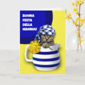 ブオナフェスタデッラマンマ母の日イタリアンin カード (黄色い花)