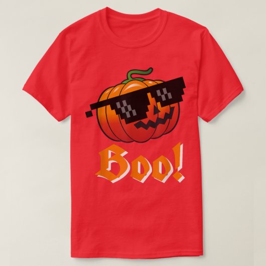 ブオレンジカボチャのサングラス Tシャツ (デザイン正面)
