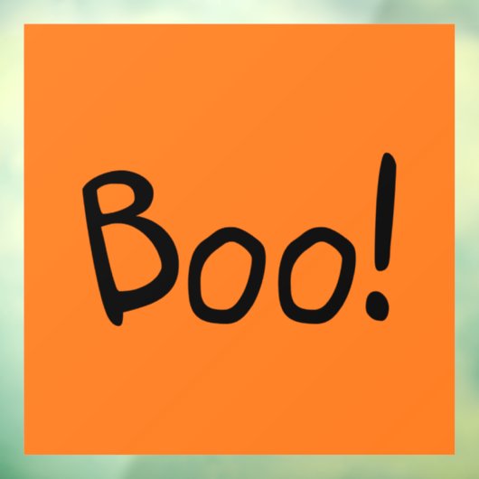 ブオレンジキュート手書きタイポグラフィハロウィーン ウィンドウサイン (シート3)