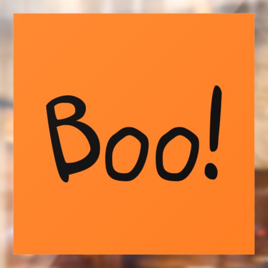 ブオレンジキュート手書きタイポグラフィハロウィーン ウィンドウサイン (シート2)