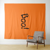 ブオレンジキュート手書きタイポグラフィハロウィーン タペストリー (インサイチュ(横))