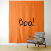 ブオレンジキュート手書きタイポグラフィハロウィーン タペストリー (インサイチュ)