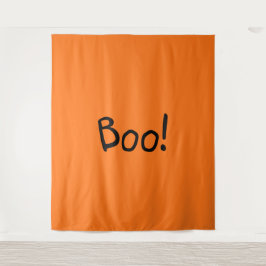 ブオレンジキュート手書きタイポグラフィハロウィーン タペストリー