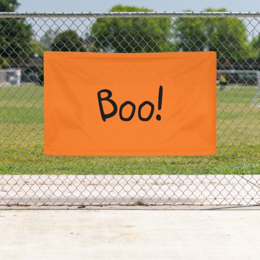 ブオレンジキュート手書きタイポグラフィハロウィーン 横断幕 (インサイチュ)