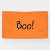 ブオレンジキュート手書きタイポグラフィハロウィーン 横断幕 (横)