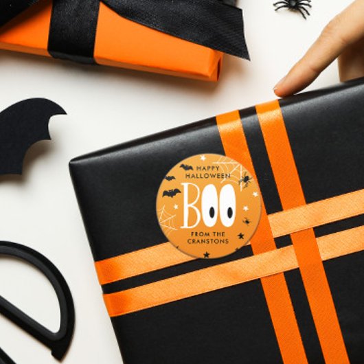 ブオレンジハッピーハローウィン ラウンドシール