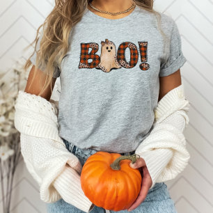 ブオレンジプレイドハロウィーン Tシャツ