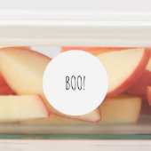 ブオレンジ白黒不気味な面白いハロウィーン ラベル (貼付)