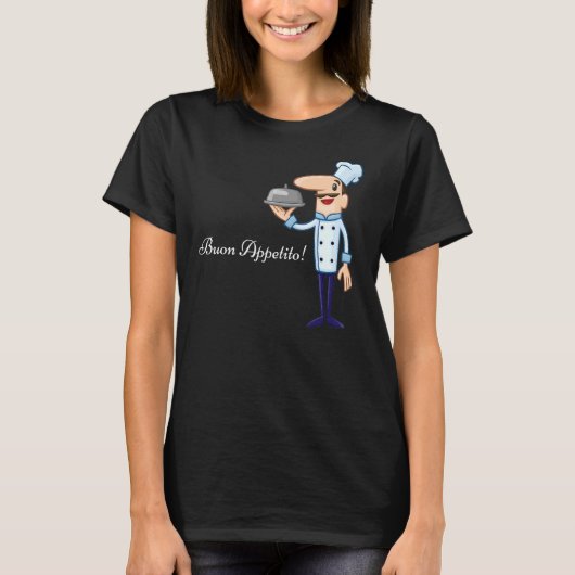 ブオンアペティトおもしろいシェフ Tシャツ (正面)