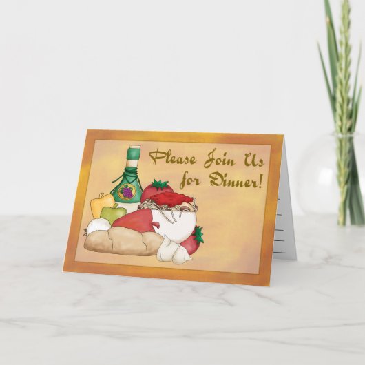 ブオンアペティトディナー招待状 招待状 (正面)