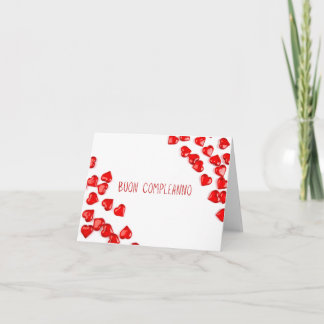 ブオンコンプレアンノイタリアンハッピーバースデー カード