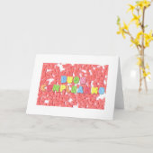 ブオンコンプレアンノハッピーバースデー カード (黄色い花)