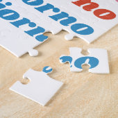 ブオンジョルノイタリアンハロータイポグラフィかわいいレトロ ジグソーパズル (側面)