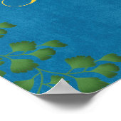 ブオンジョルノイタリアンヴィンテージタイポグラフィ植物学 ポスター (角)