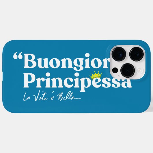 ブオンジョルノ公国 Case-Mate iPhoneケース (裏面 (横))