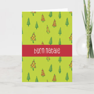 ブオンナタリーイタリアンクリスマスカード サンキューカード