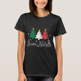 ブオンナタレイタリアンクリスマスツリー – クリスマス Tシャツ