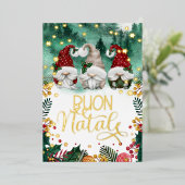 ブオンナターレかわいい格言星林フォトフォイルH 箔シーズンカード (立ち正面)