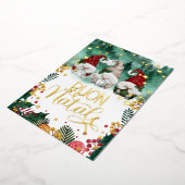 ブオンナターレかわいい格言星林フォトフォイルH 箔シーズンカード (回転した状態)