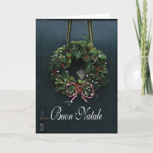 ブオンナターレイタリアンクリスマスカード シーズンカード (正面)