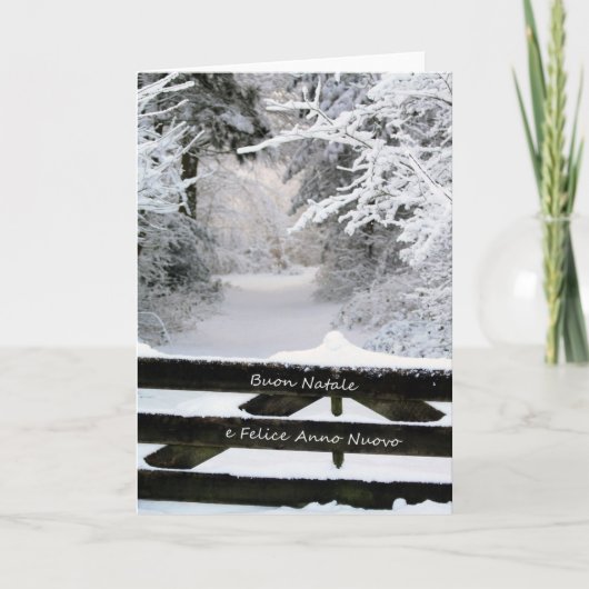 ブオンナターレイタリアンクリスマスカード シーズンカード (正面)