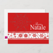 ブオンナターレイタリアンクリスマスカード シーズンポストカード (正面/裏面)