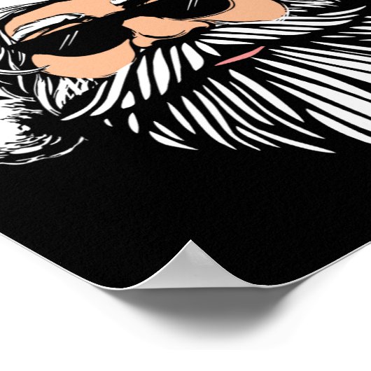 ブオンナターレイタリアンサンタクロースおもしろいバボ ポスター (角)