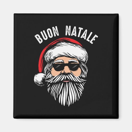 ブオンナターレイタリアンサンタクロースおもしろいバボ マグネット (正面)