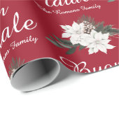 ブオンナターレイタリアンメリークリスマスレッド ラッピングペーパー (ロールコーナー)