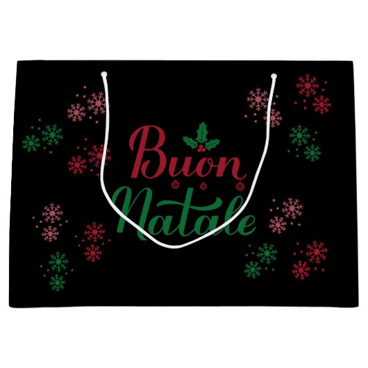 ブオンナターレイタリアンメリークリスマス ラージペーパーバッグ (正面)