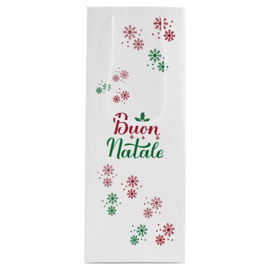ブオンナターレイタリアンメリークリスマス ワインギフトバッグ (正面)