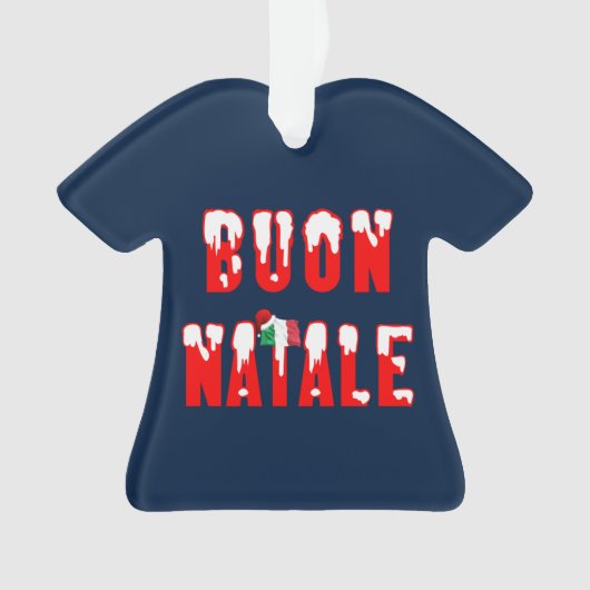 ブオンナターレイタリアンークリスマス オーナメント (正面)