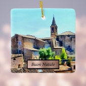 ブオンナターレオルビエトイタリアヒルサイドアンドチャーチ セラミックオーナメント