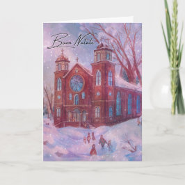 ブオンナターレカトリックのクリスマスカード サンキューカード