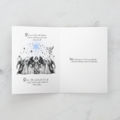 ブオンナターレカトリックのクリスマスカード サンキューカード (内部)