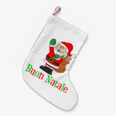 ブオンナターレクリスイタリアンマスストッキング スモールクリスマスストッキング (正面 (吊り時))