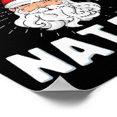 ブオンナターレクリストマシイタリアンタリーsanta babbo ポスター (角)