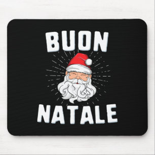 ブオンナターレクリストマシイタリアンタリーsanta babbo マウスパッド