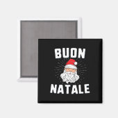 ブオンナターレクリストマシイタリアンタリーsanta babbo マグネット (正面/裏面)